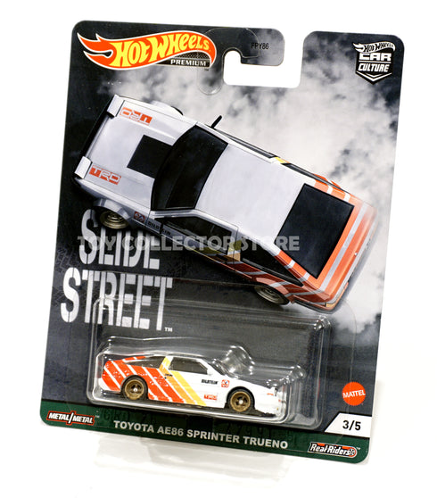 Hot Wheels Slide Street Toyota AE86 Sprinter Trueno Diecast Car Culture
